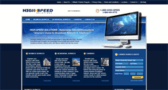 Desktop Screenshot of highspeedsolutions.com